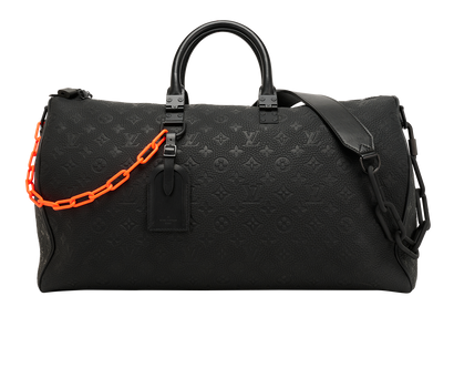 Keepall Bandouliere 50, &pound;3,200, Handbags, Black, Leather, Front view